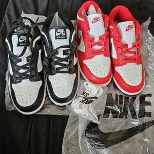 2 New pairs of kid's dunks size 3Y